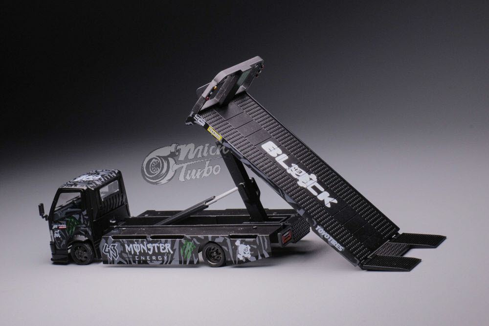 Ready to ship Microturbo H300 Custom Flatbed Tow Truck-Monster Energy